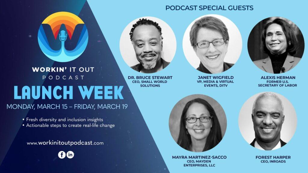 Workin' It Out Podcast Launch Graphic
